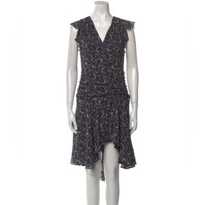 Floral V-Neck Ruffle Dress ALLSAINTS 8